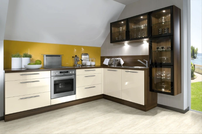 Cuisine en L ouverte sur salon