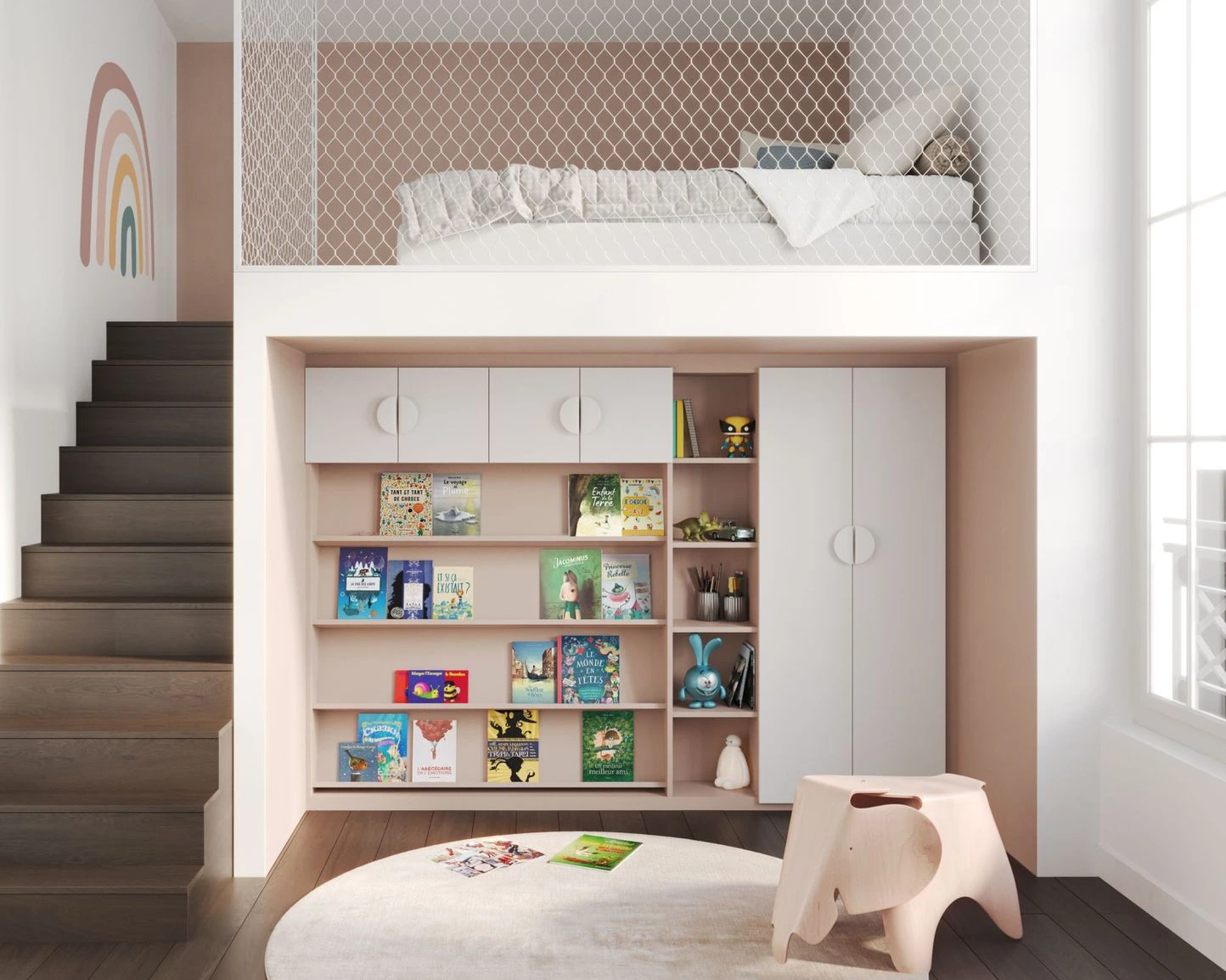 Niche et penderie dressing