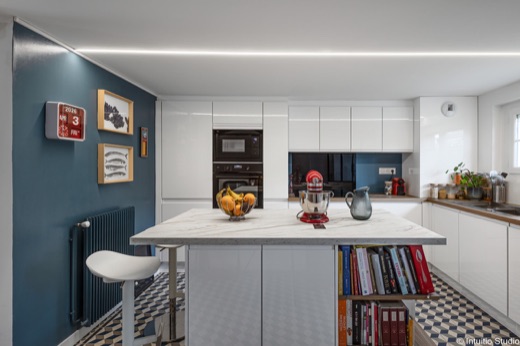 Cuisine avec îlot central sur mesure - Cuizineo