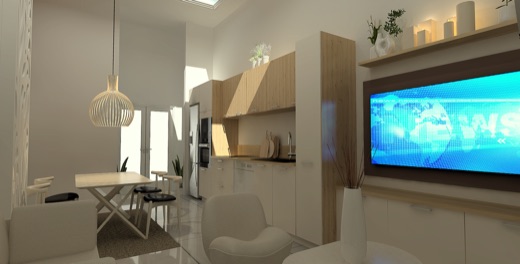 Visuel 3D de cuisine