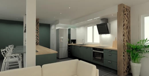 Mobilier de cuisine en 3D